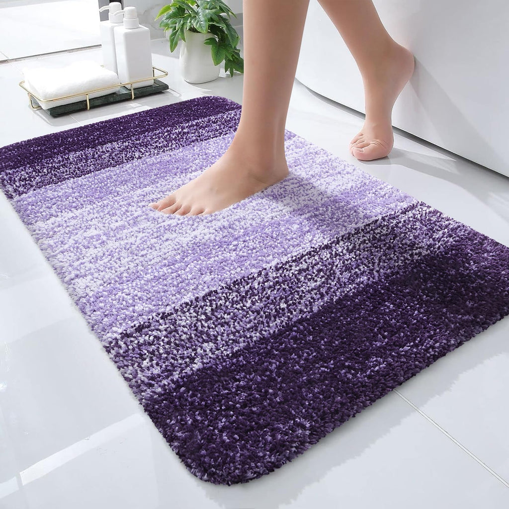 Plush Quick-Dry Absorbent Microfiber Bathroom Mat