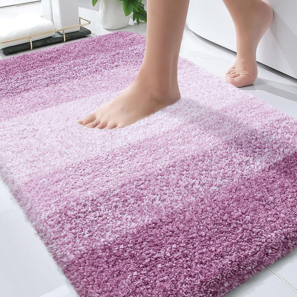 Plush Quick-Dry Absorbent Microfiber Bathroom Mat
