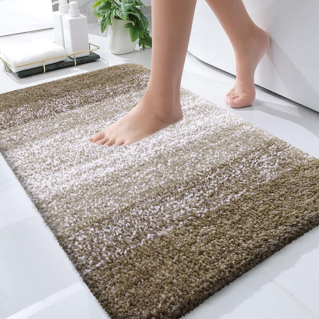 Plush Quick-Dry Absorbent Microfiber Bathroom Mat
