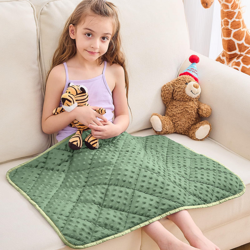 yescool Weighted Blanket Cooling Weighted Throw Blanket Minky Plush Heavy Blankets Microfiber Small Blankets Fleece Warm Weighted Comforter