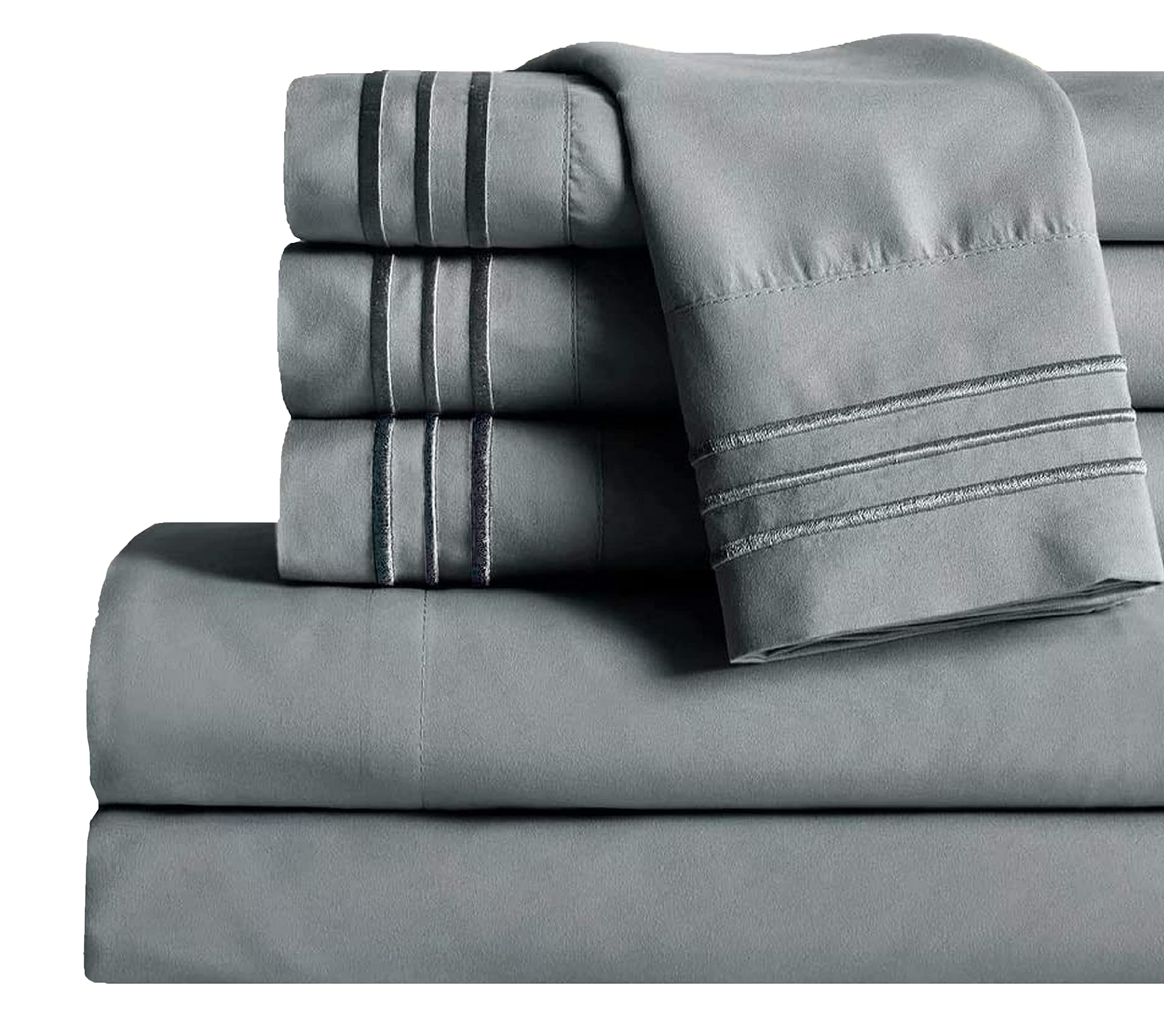 Hotel-Style Cooling Deep-Pocket Sheet Set, 6 Pieces