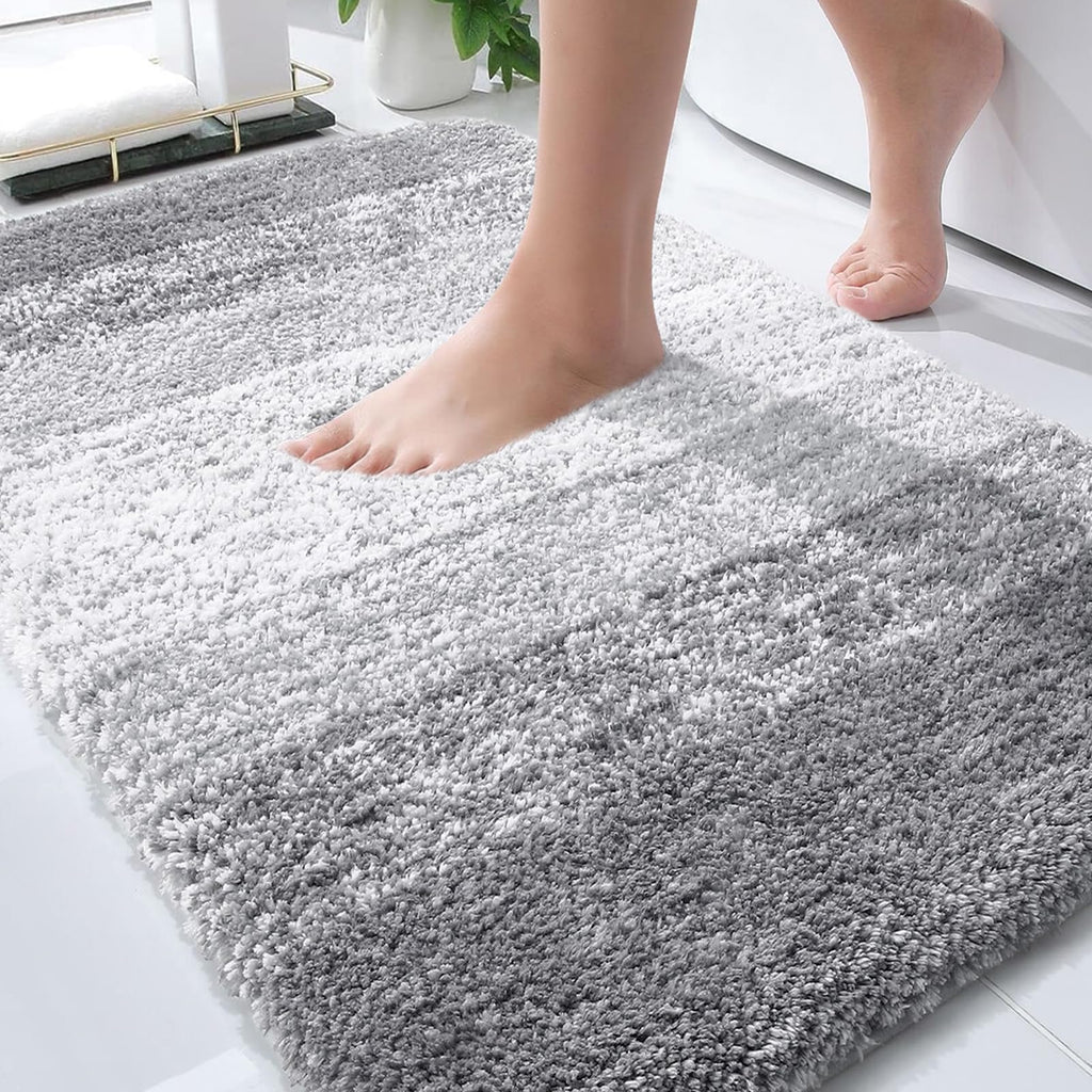 Plush Quick-Dry Absorbent Microfiber Bathroom Mat