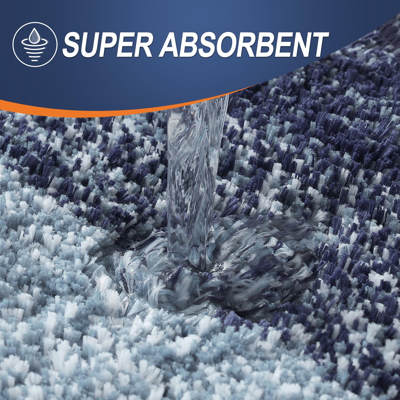 Plush Quick-Dry Absorbent Microfiber Bathroom Mat