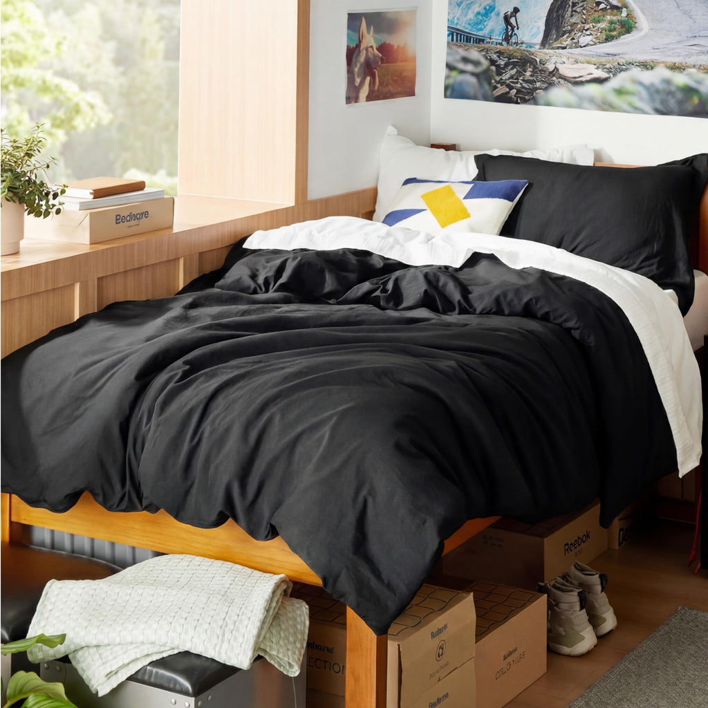 Bedsure Soft Prewashed Duvet Cover Set with Zipper Closure and Pillow Covers, Comforter Not Included