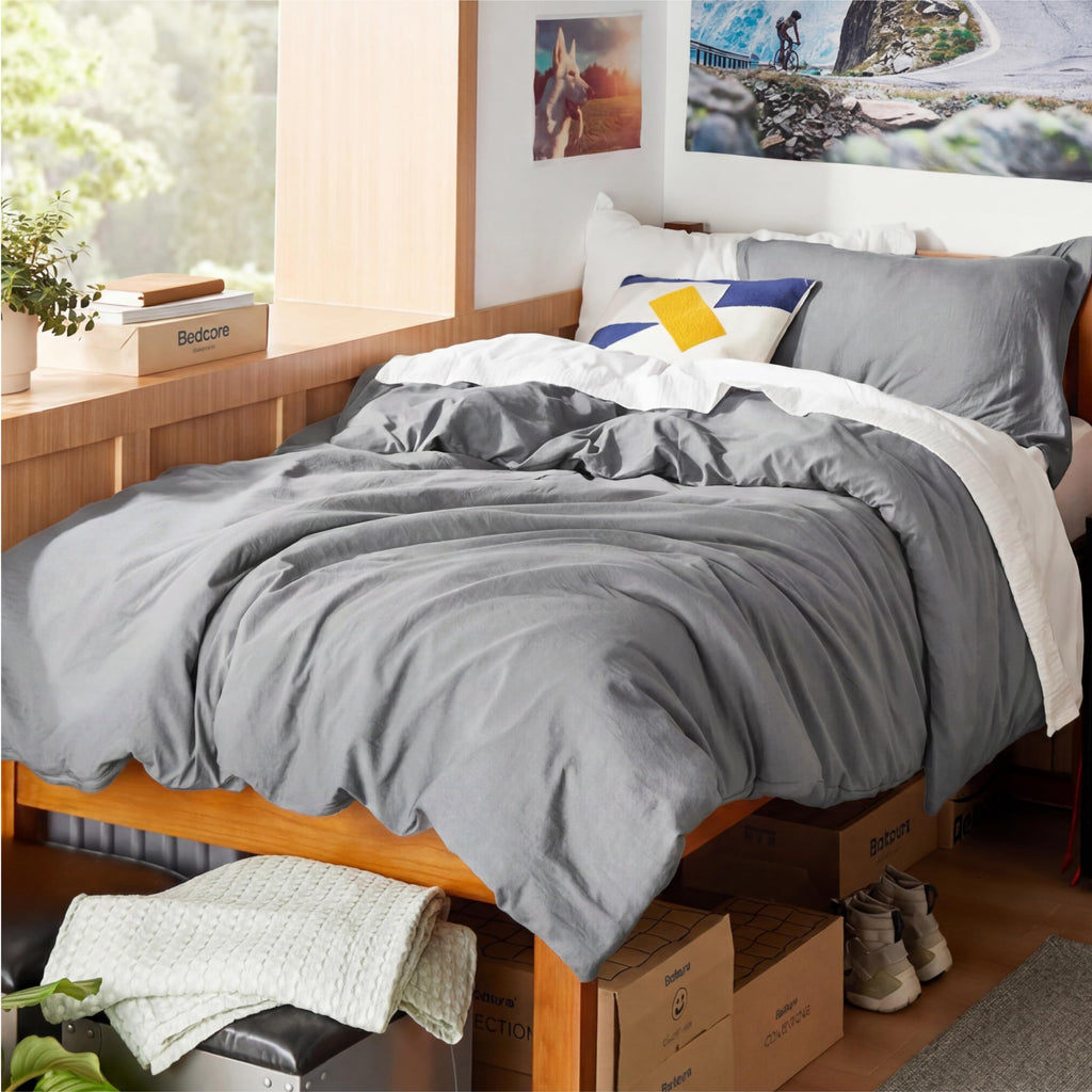 Bedsure Soft Prewashed Duvet Cover Set with Zipper Closure and Pillow Covers, Comforter Not Included