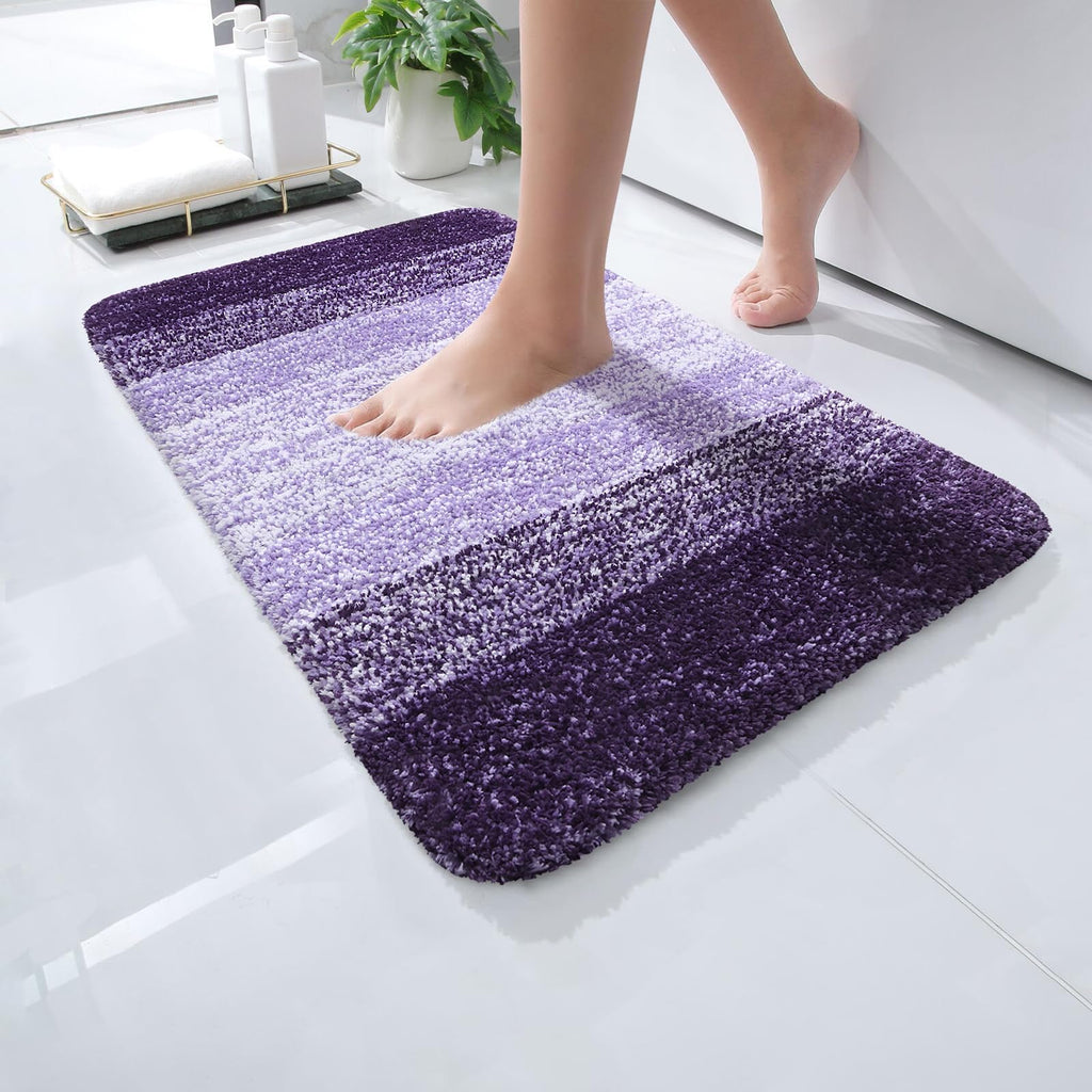 Plush Quick-Dry Absorbent Microfiber Bathroom Mat