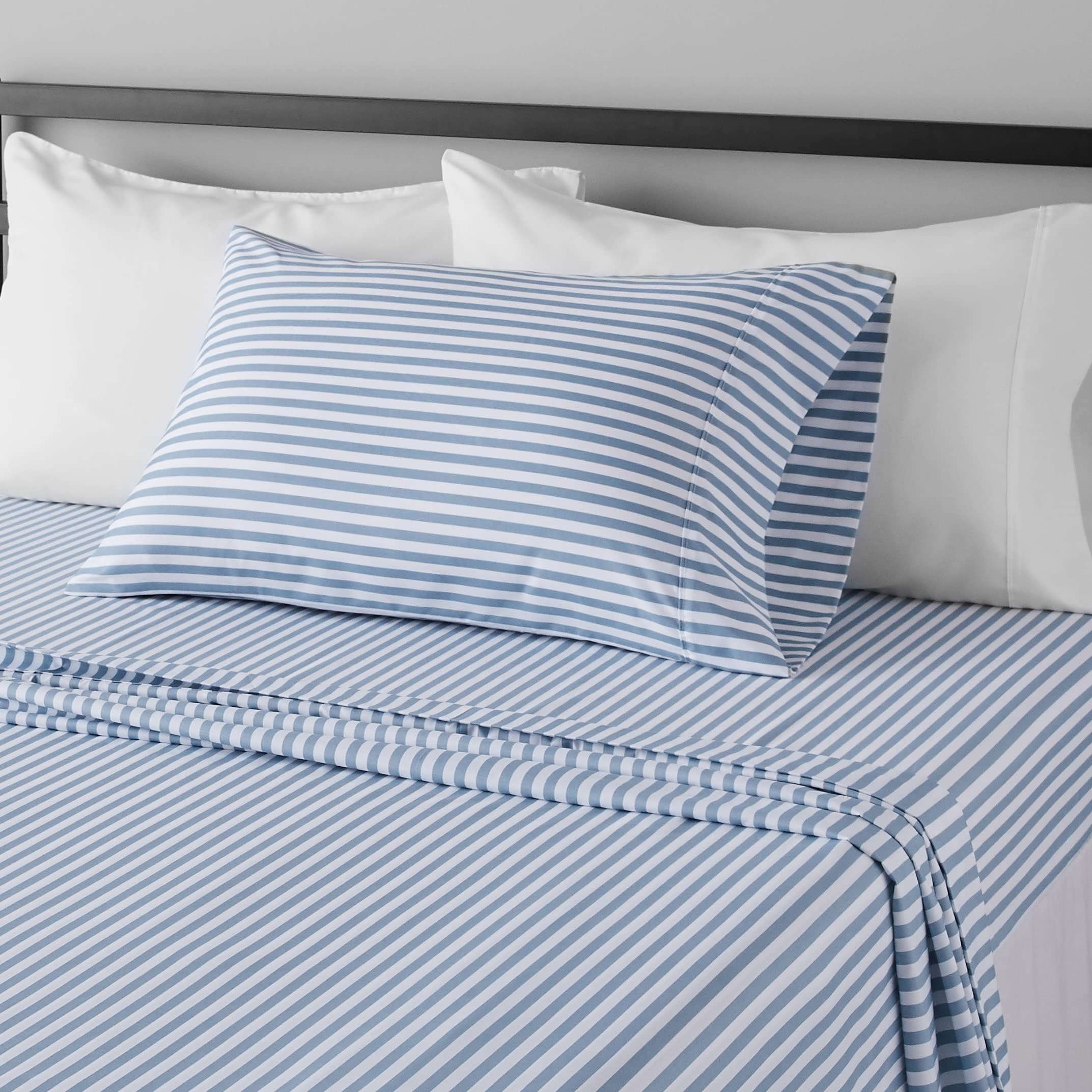 Soft Microfiber Deep-Pocket Bed Sheet Set, 4 Pieces