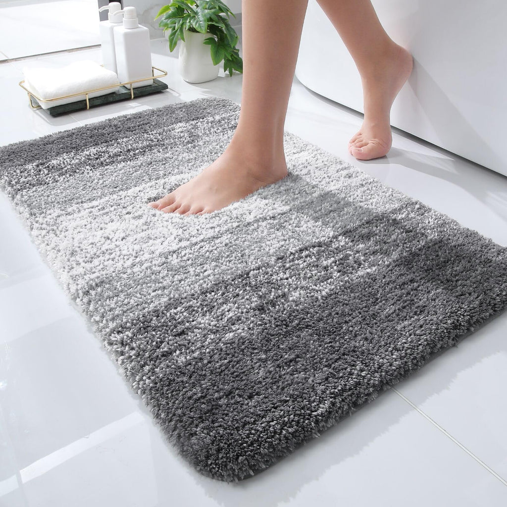 Plush Quick-Dry Absorbent Microfiber Bathroom Mat