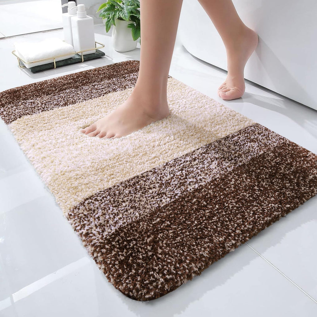 Plush Quick-Dry Absorbent Microfiber Bathroom Mat