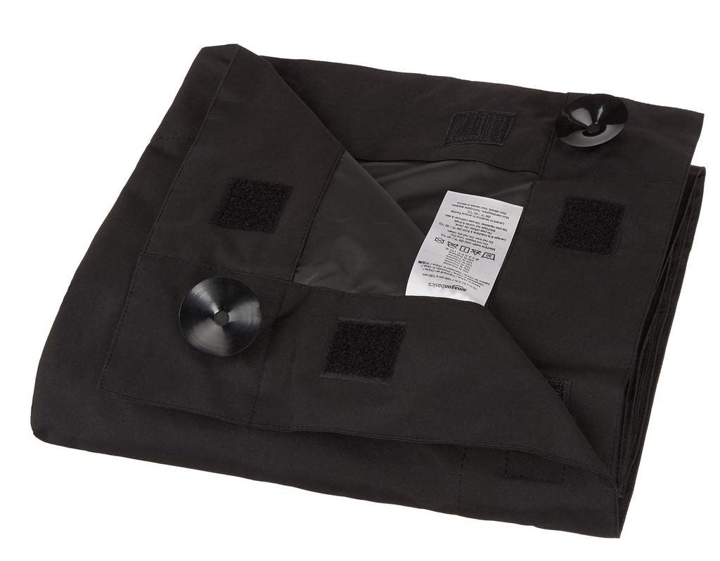 Portable Suction-Cup Blackout Window Shades, 2-Pack