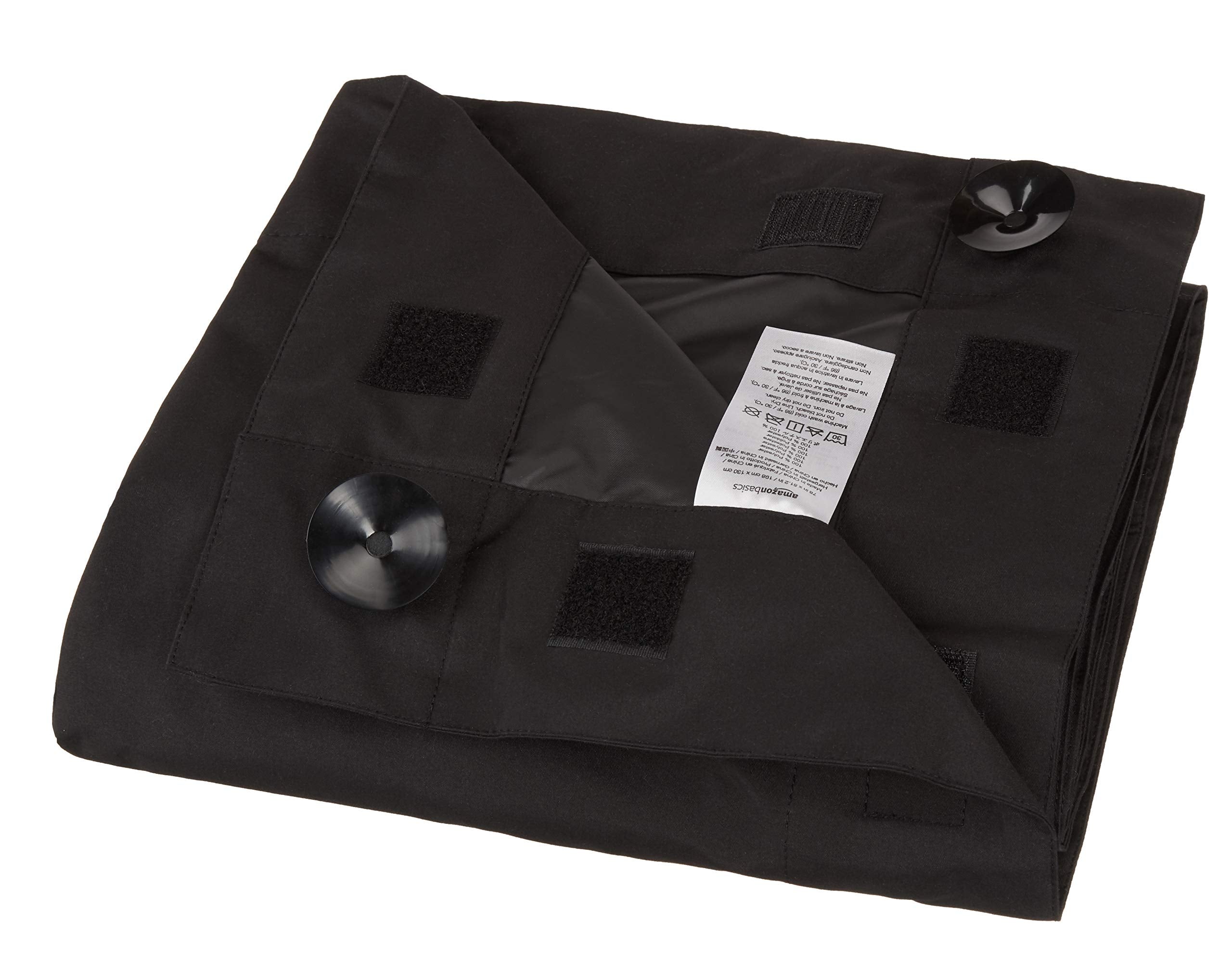 Portable Suction-Cup Blackout Window Shades, 2-Pack