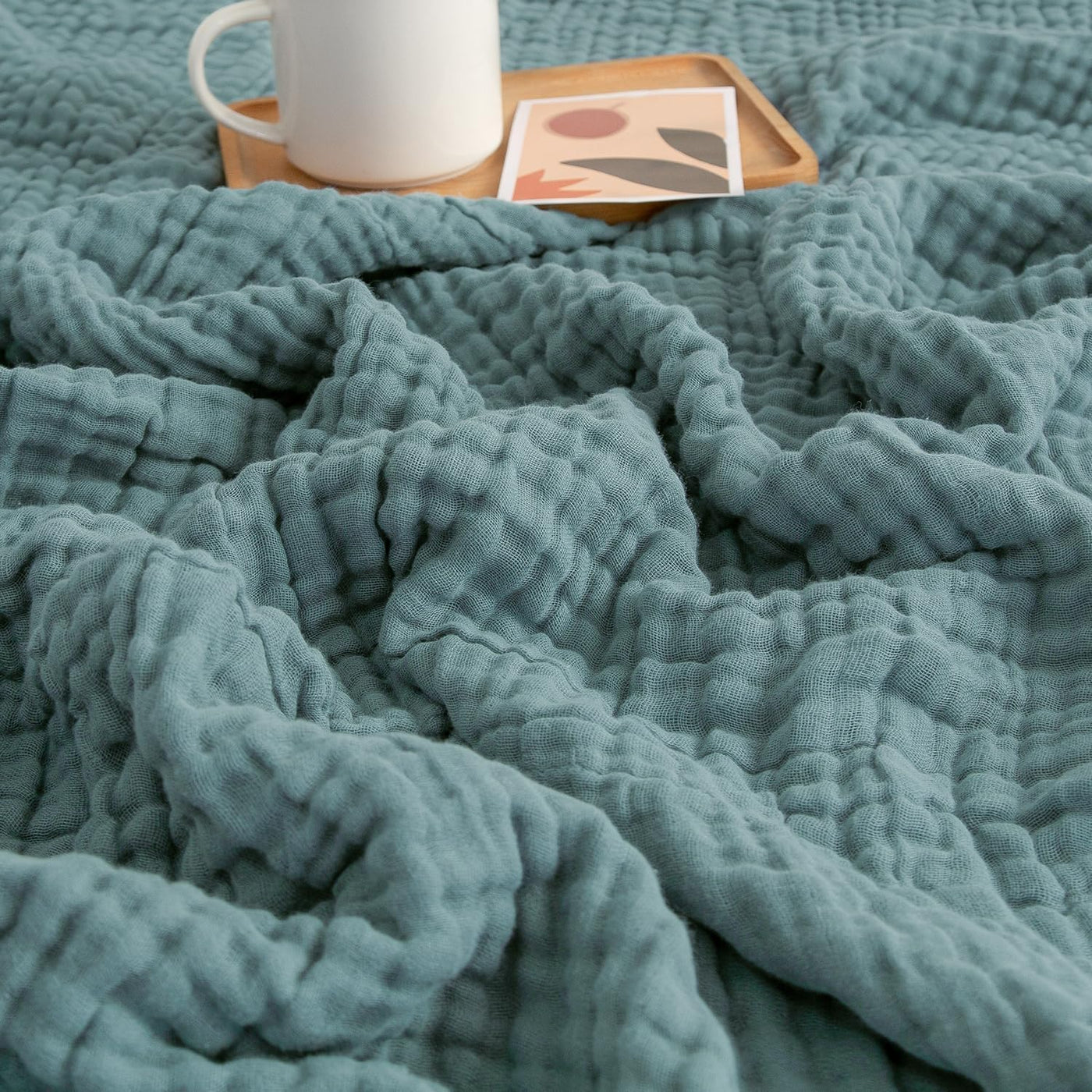 Breathable Muslin Gauze Throw Blanket for Adults