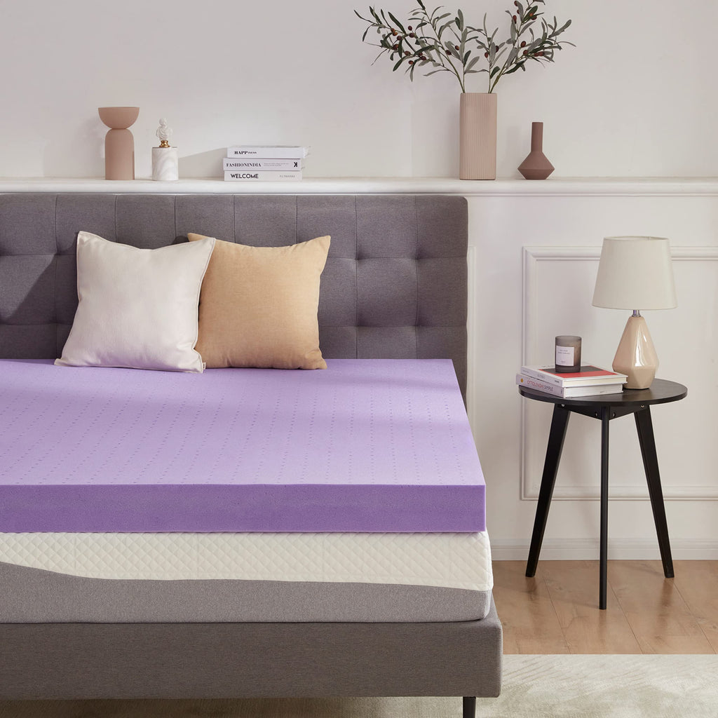Gel-Infused Cooling Memory Foam Mattress Topper
