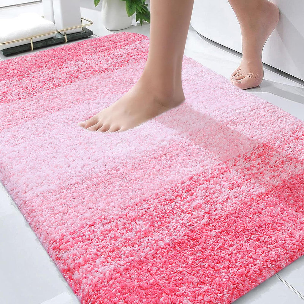 Plush Quick-Dry Absorbent Microfiber Bathroom Mat