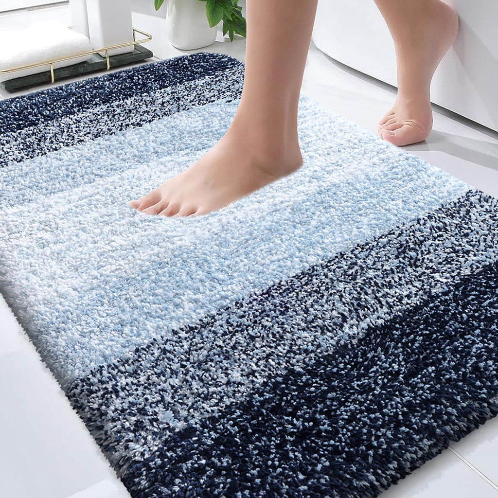 Plush Quick-Dry Absorbent Microfiber Bathroom Mat