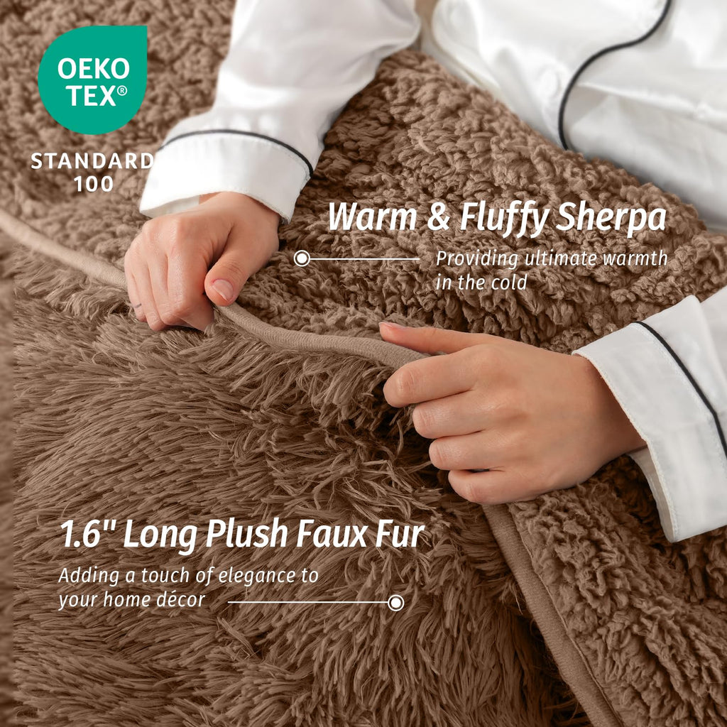 Wemore Shaggy Faux Fur Cozy Blanket