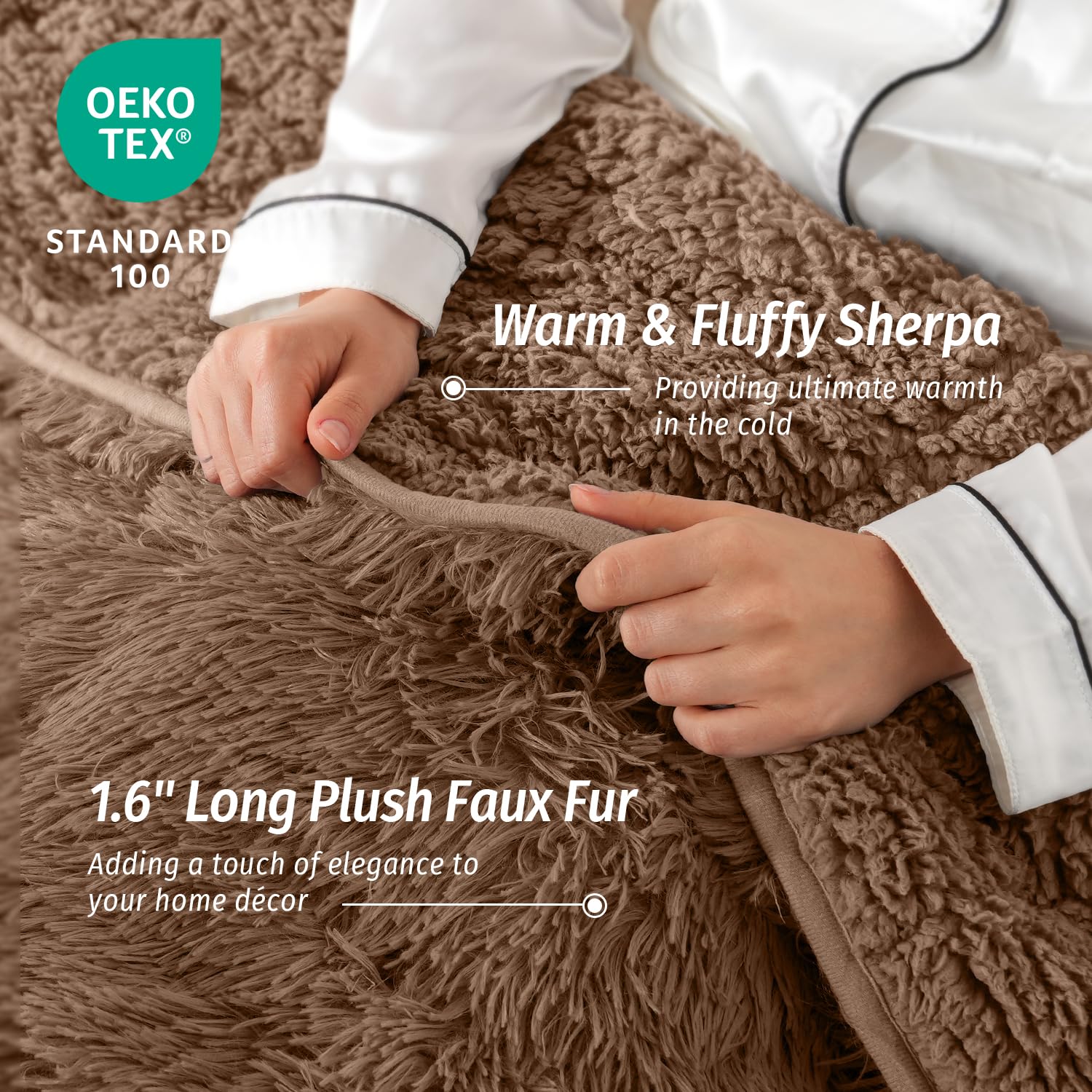 Wemore Shaggy Faux Fur Cozy Blanket