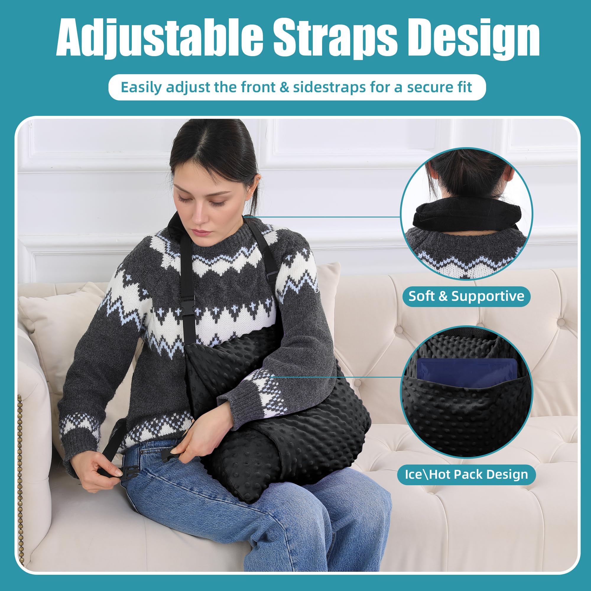 Post-Surgery Shredded Memory Foam Recovery Pillow Set