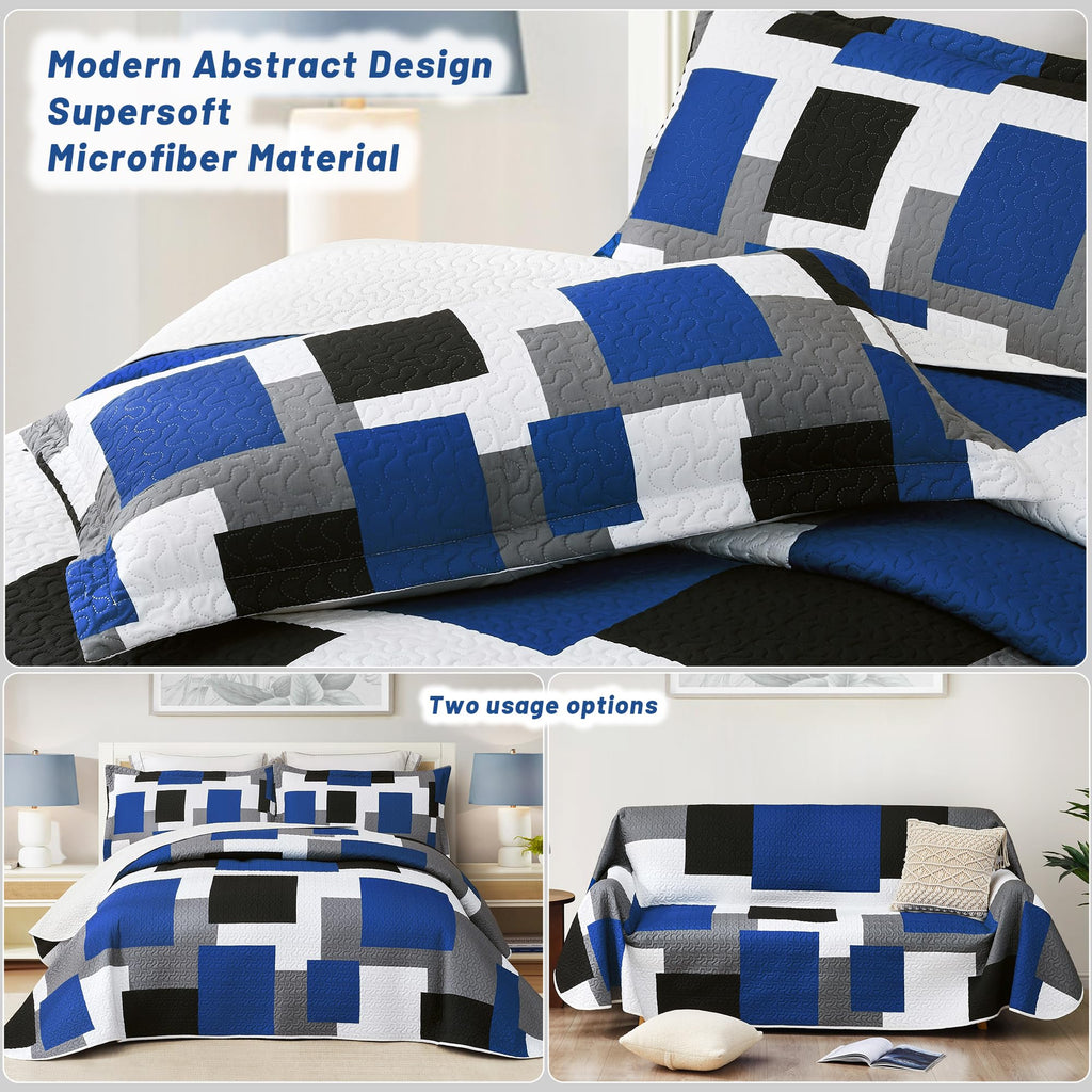 Tyrot Modern Abstract Set 3 Pieces Geometric Pattern Bedding Set