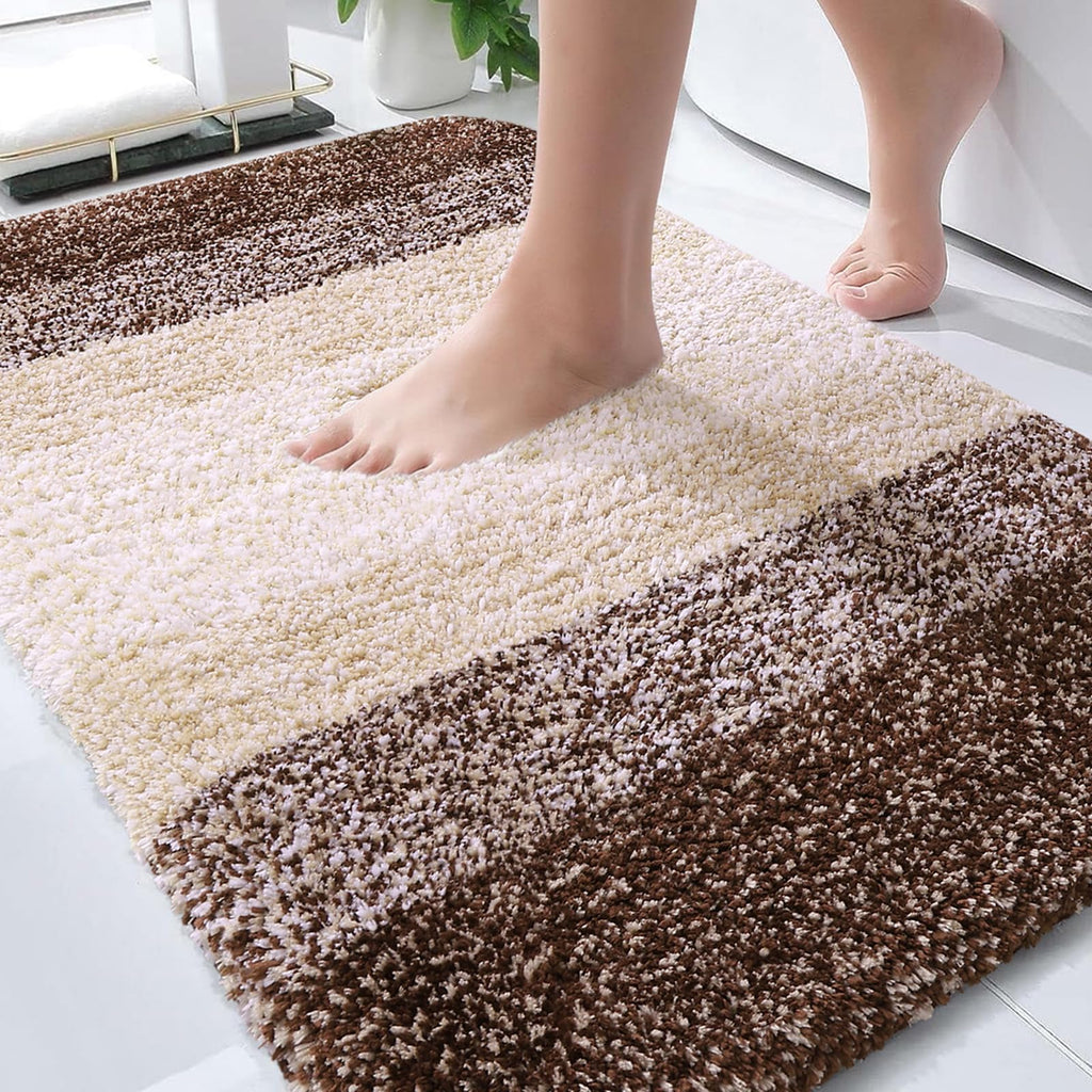Plush Quick-Dry Absorbent Microfiber Bathroom Mat