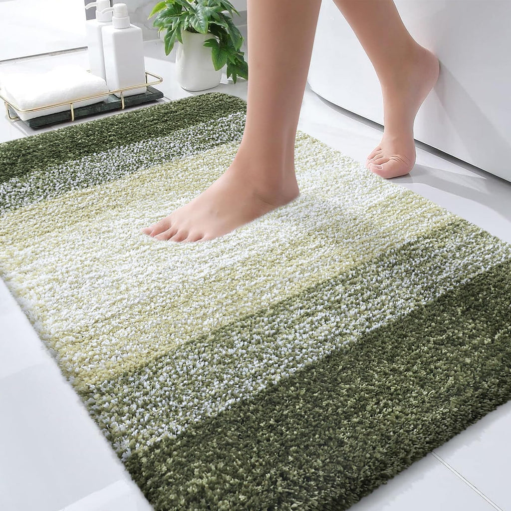 Plush Quick-Dry Absorbent Microfiber Bathroom Mat
