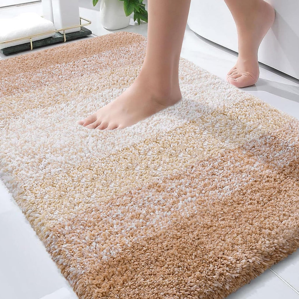 Plush Quick-Dry Absorbent Microfiber Bathroom Mat