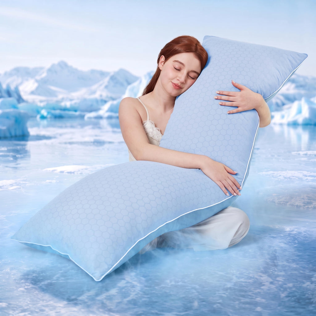 Cooling Shredded Memory Foam Body Pillow, 20 x 54