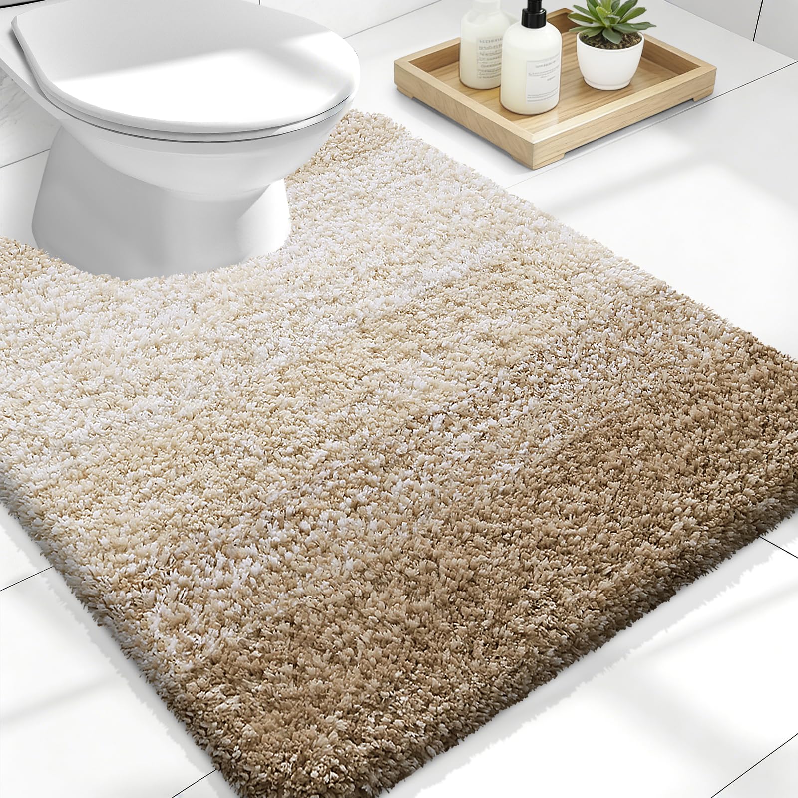 Plush Quick-Dry Absorbent Microfiber Bathroom Mat