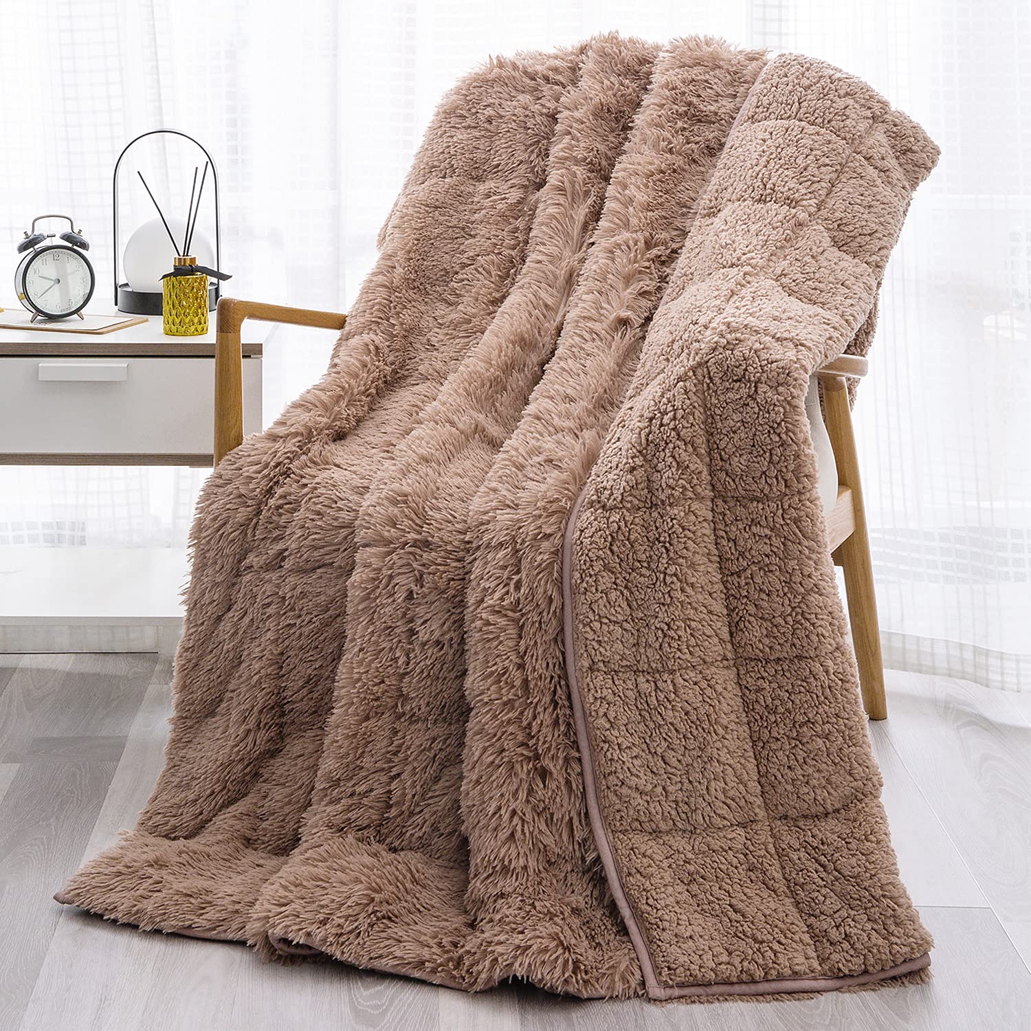 Wemore Shaggy Faux Fur Cozy Blanket