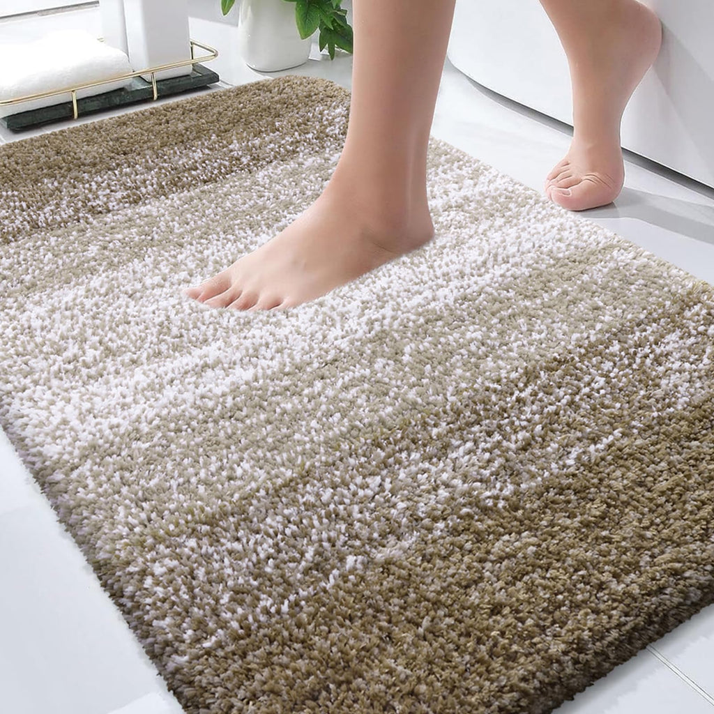 Plush Quick-Dry Absorbent Microfiber Bathroom Mat