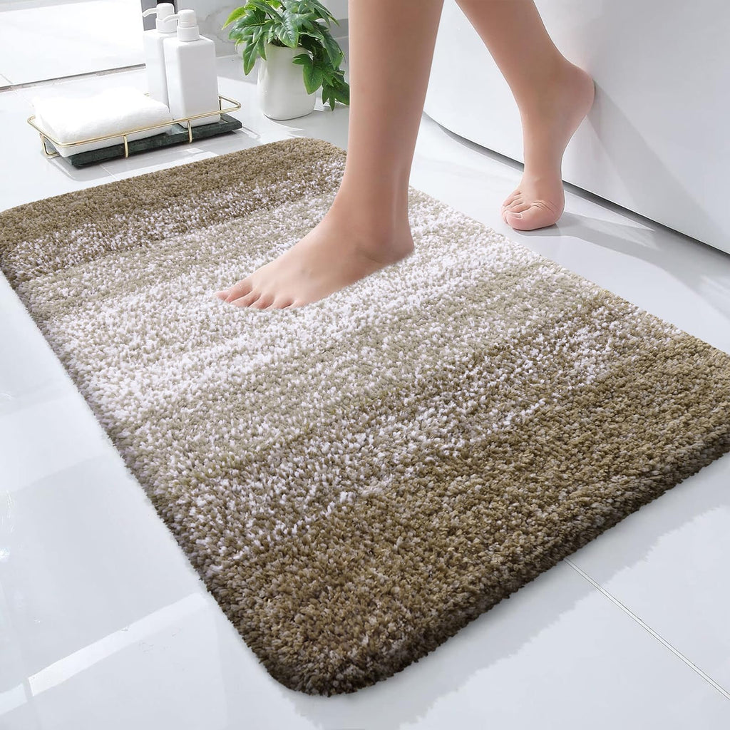 Plush Quick-Dry Absorbent Microfiber Bathroom Mat