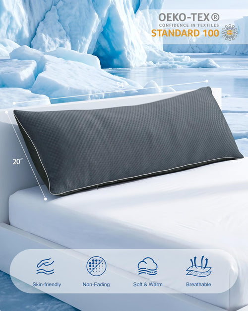 Cold-Touch Cooling Body Pillow for Side Sleepers