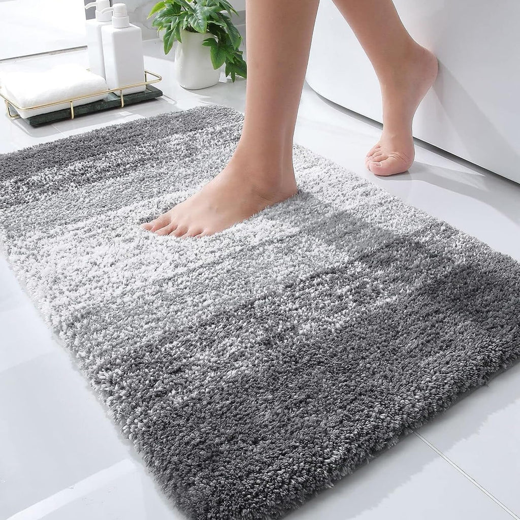 Plush Quick-Dry Absorbent Microfiber Bathroom Mat