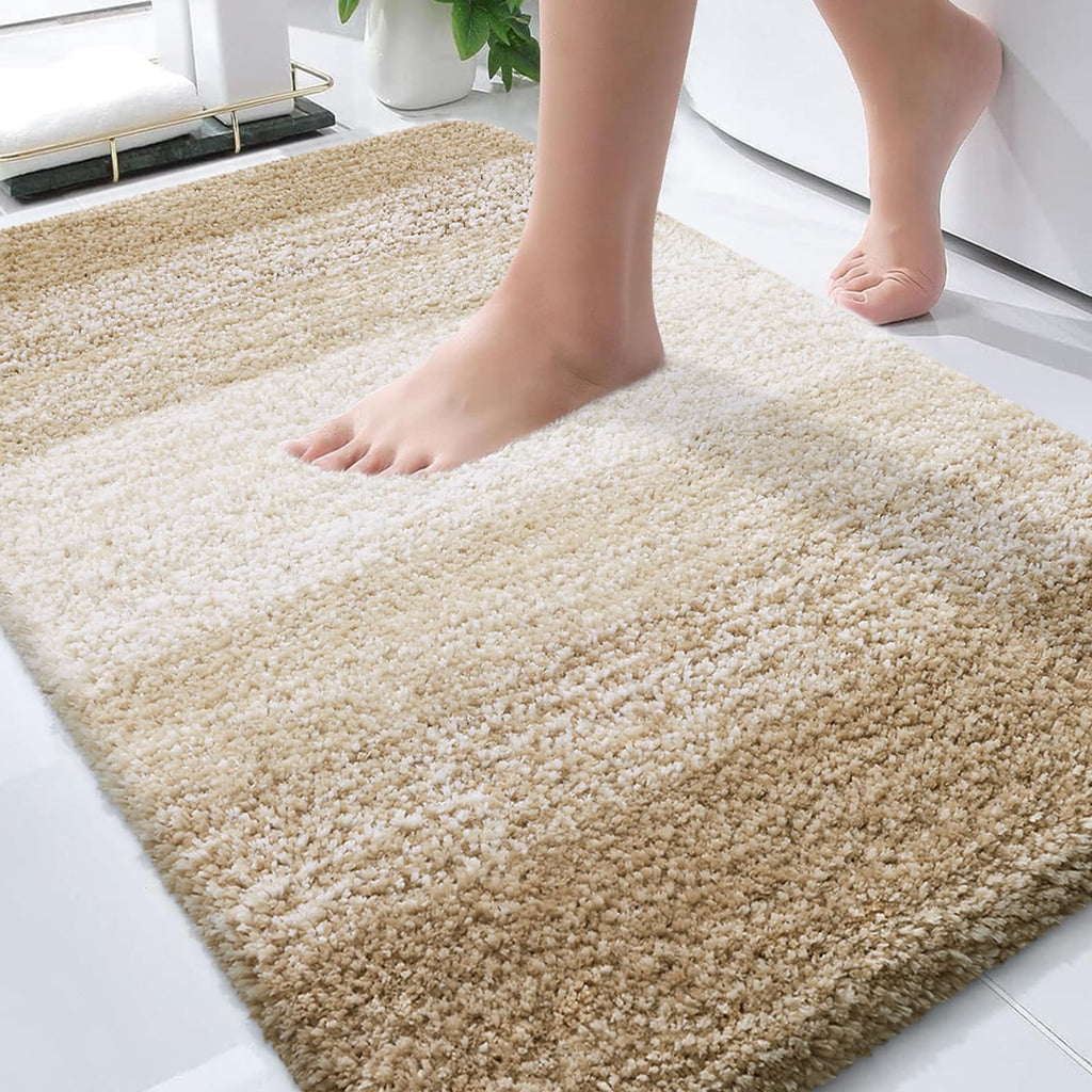 Plush Quick-Dry Absorbent Microfiber Bathroom Mat