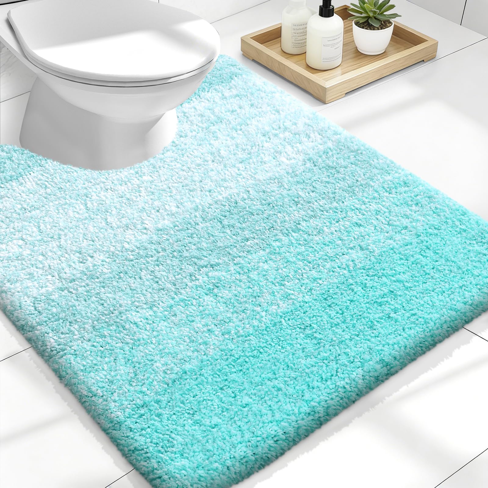 Plush Quick-Dry Absorbent Microfiber Bathroom Mat