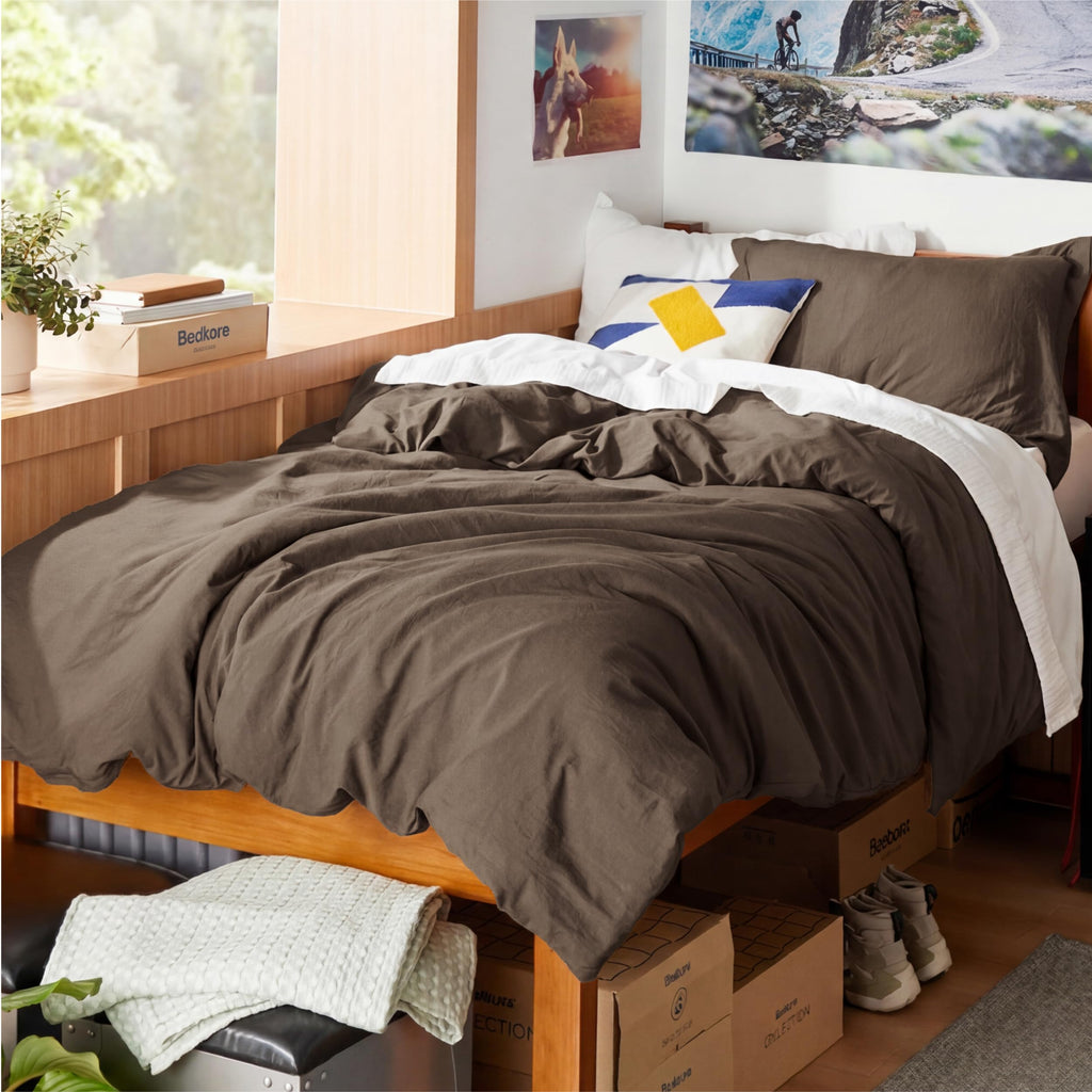 Bedsure Soft Prewashed Duvet Cover Set with Zipper Closure and Pillow Covers, Comforter Not Included