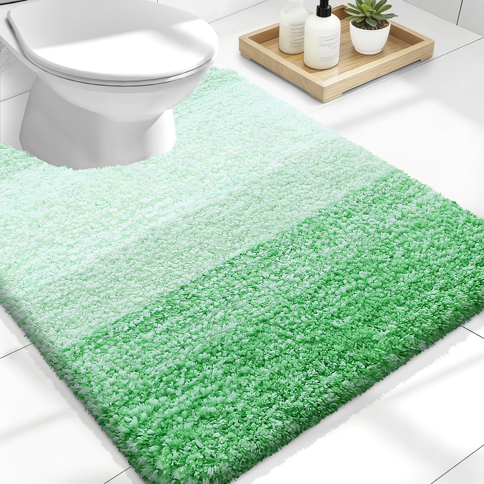 Plush Quick-Dry Absorbent Microfiber Bathroom Mat