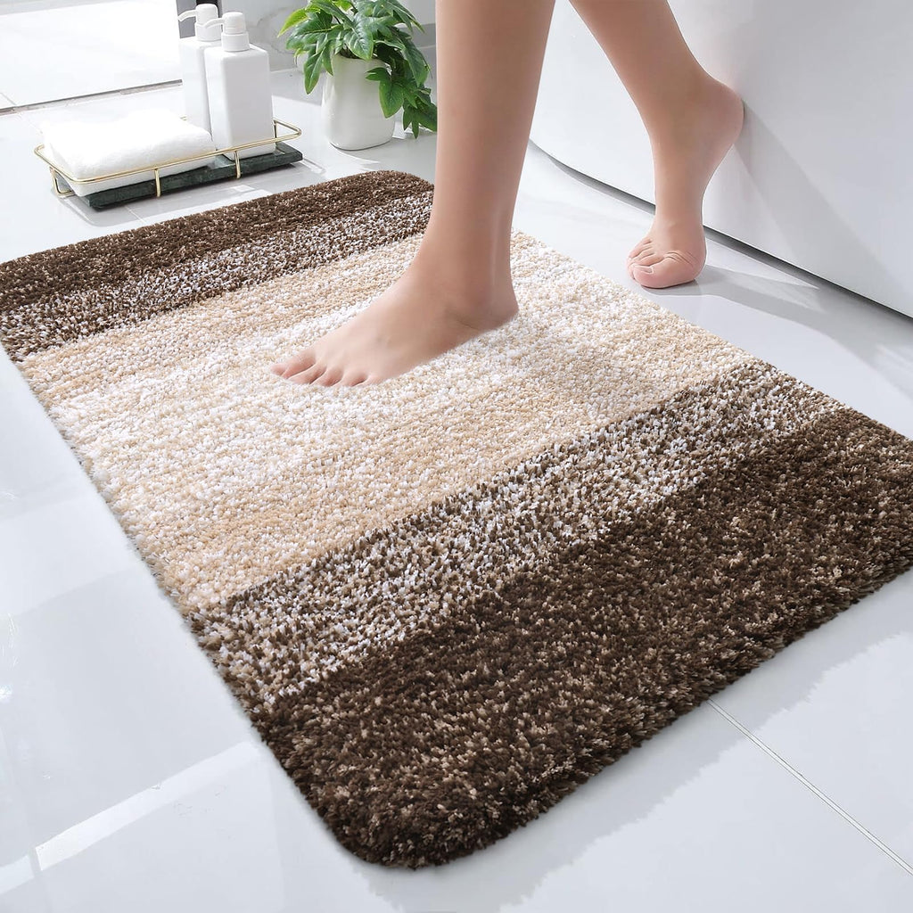 Plush Quick-Dry Absorbent Microfiber Bathroom Mat