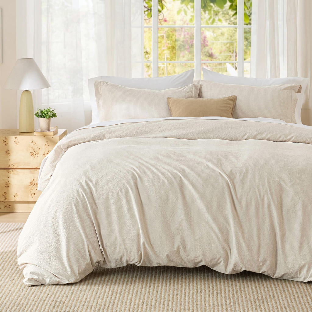 Bedsure Soft Prewashed Duvet Cover Set with Zipper Closure and Pillow Covers, Comforter Not Included