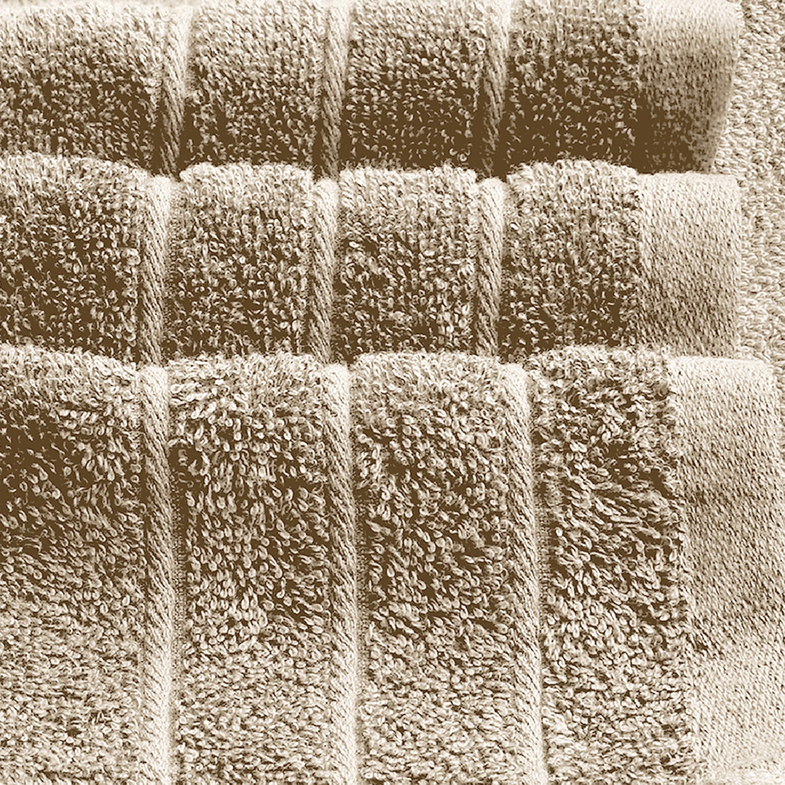 Lightweight Cotton Bathroom Towel Set, 8 Pieces