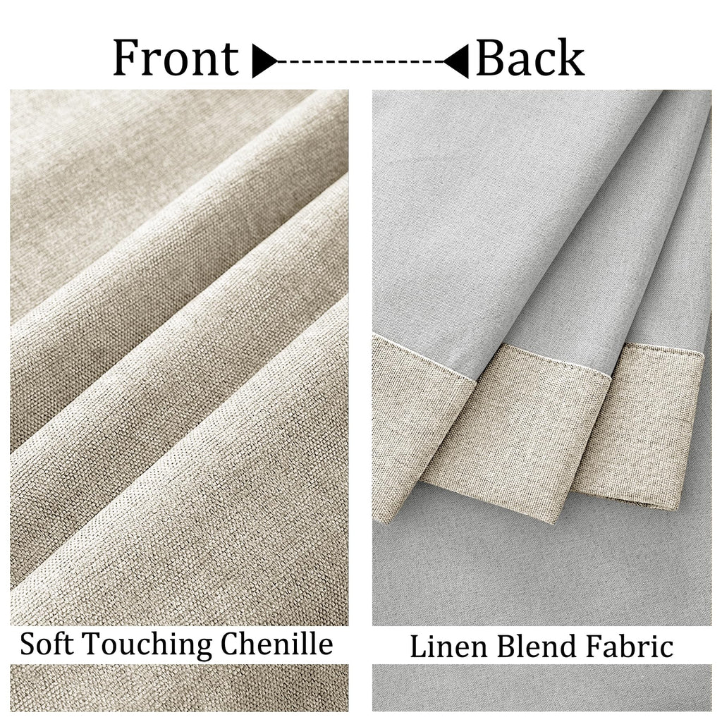 Pinch-Pleated Chenille Total Blackout Curtain Panel