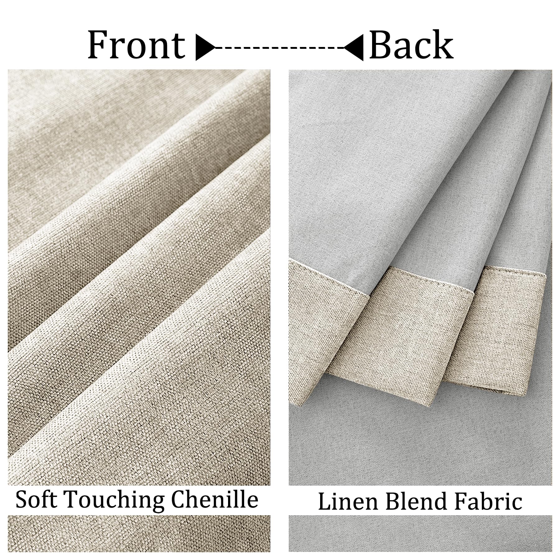 Pinch-Pleated Chenille Total Blackout Curtain Panel