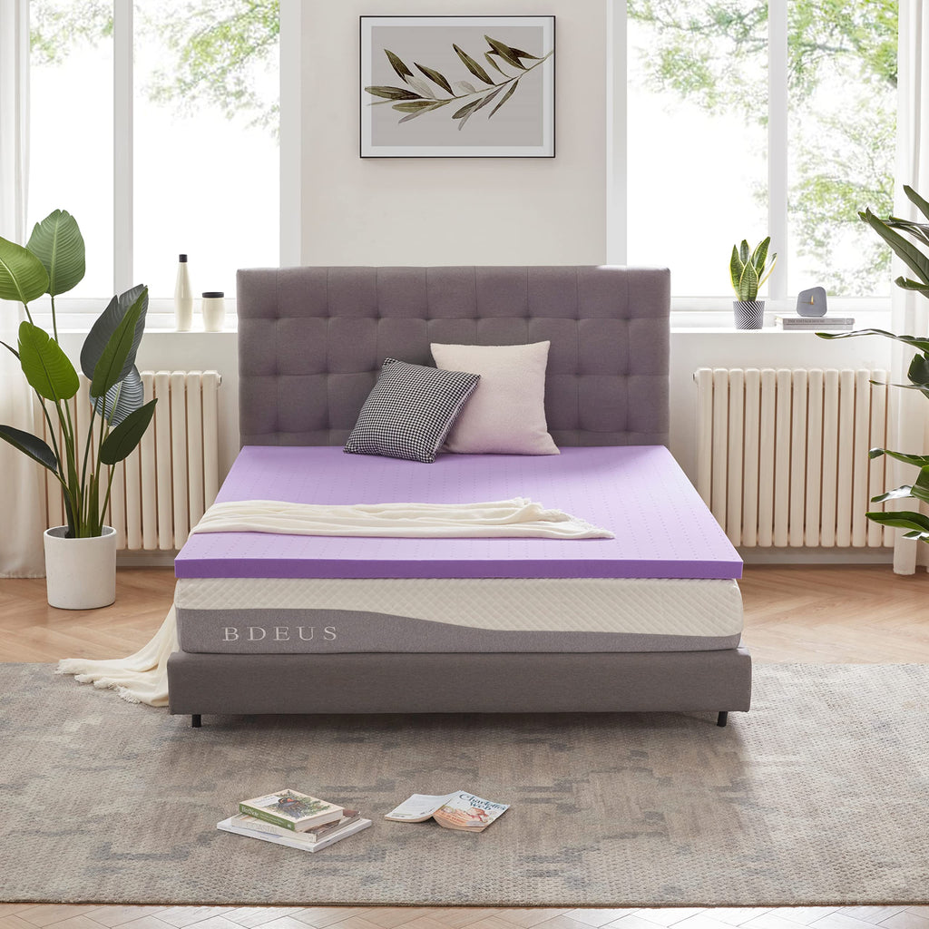 Gel-Infused Cooling Memory Foam Mattress Topper