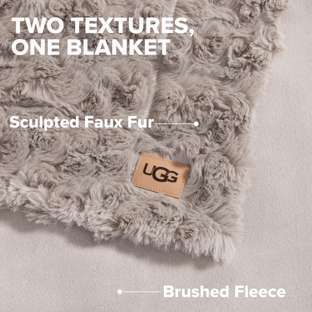 UGG Faux Fur Bed Blanket