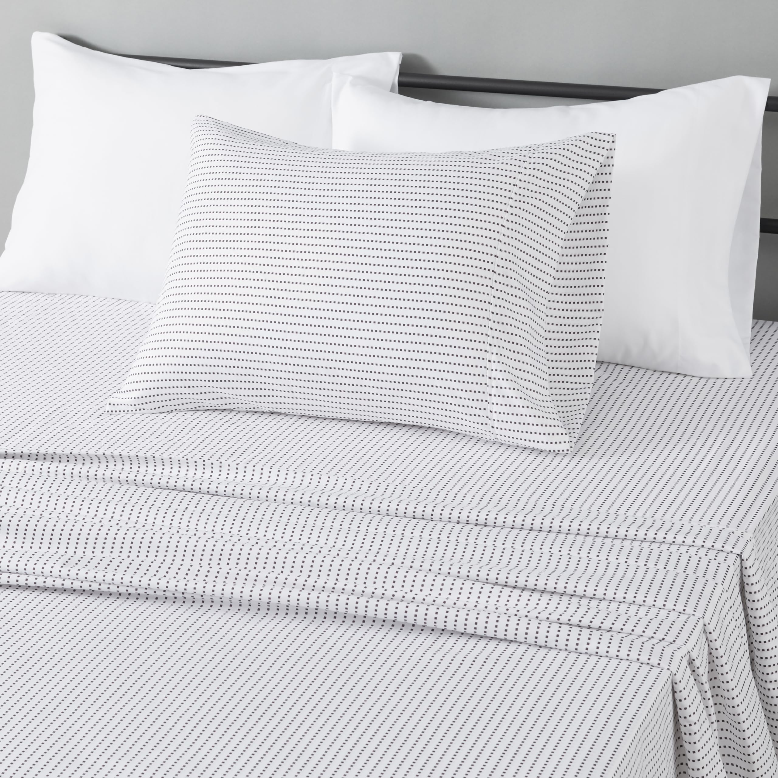 Soft Microfiber Deep-Pocket Bed Sheet Set, 4 Pieces