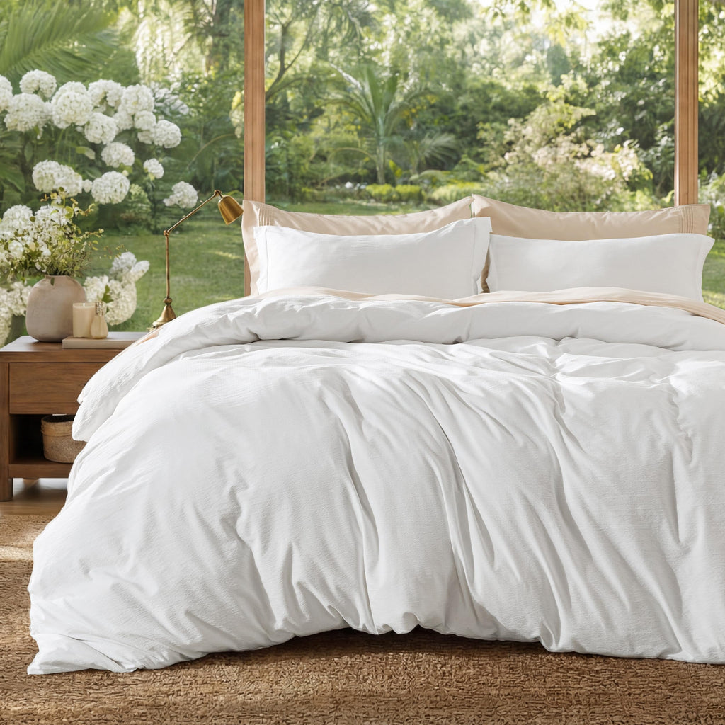 Bedsure Soft Prewashed Duvet Cover Set with Zipper Closure and Pillow Covers, Comforter Not Included