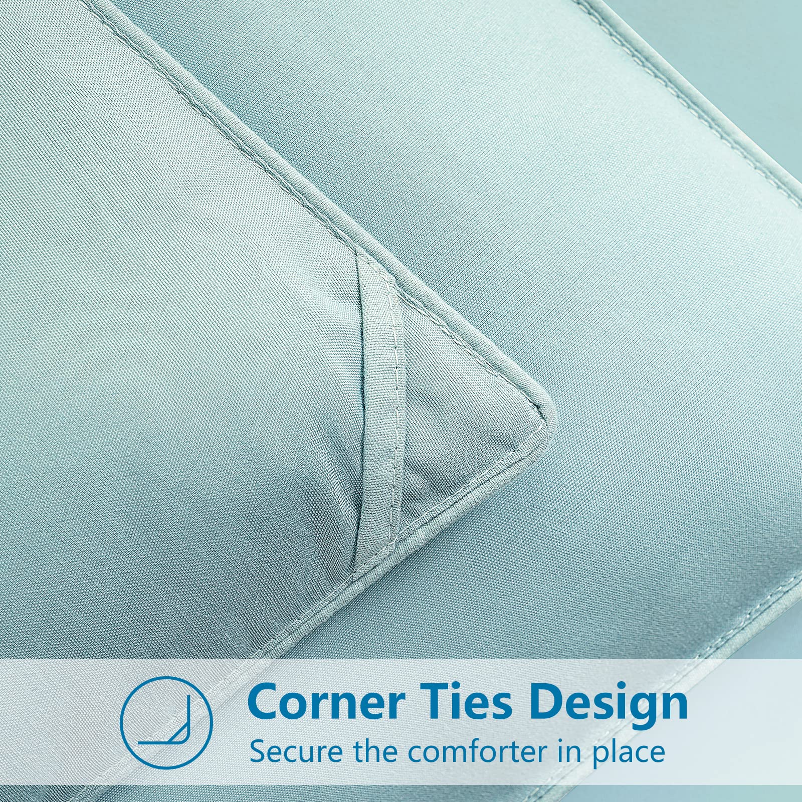 EASELAND Down Alternative Comforter - Quilted Duvet Insert for All Seasons, Soft Lightweight with Corner Tabs, Summer Winter Warm Bedding