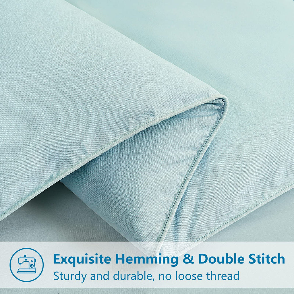 EASELAND Down Alternative Comforter - Quilted Duvet Insert for All Seasons, Soft Lightweight with Corner Tabs, Summer Winter Warm Bedding