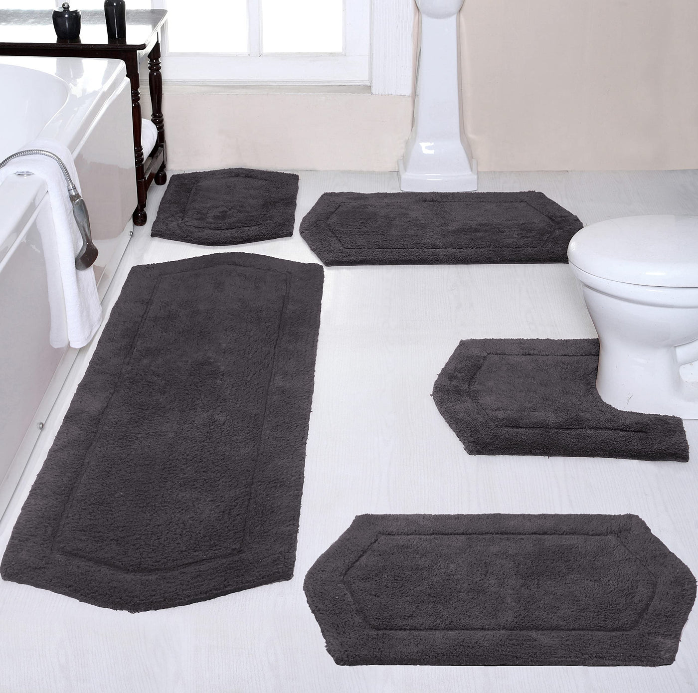 Coordinated Bed Skirt and Throw Pillow Sham Set