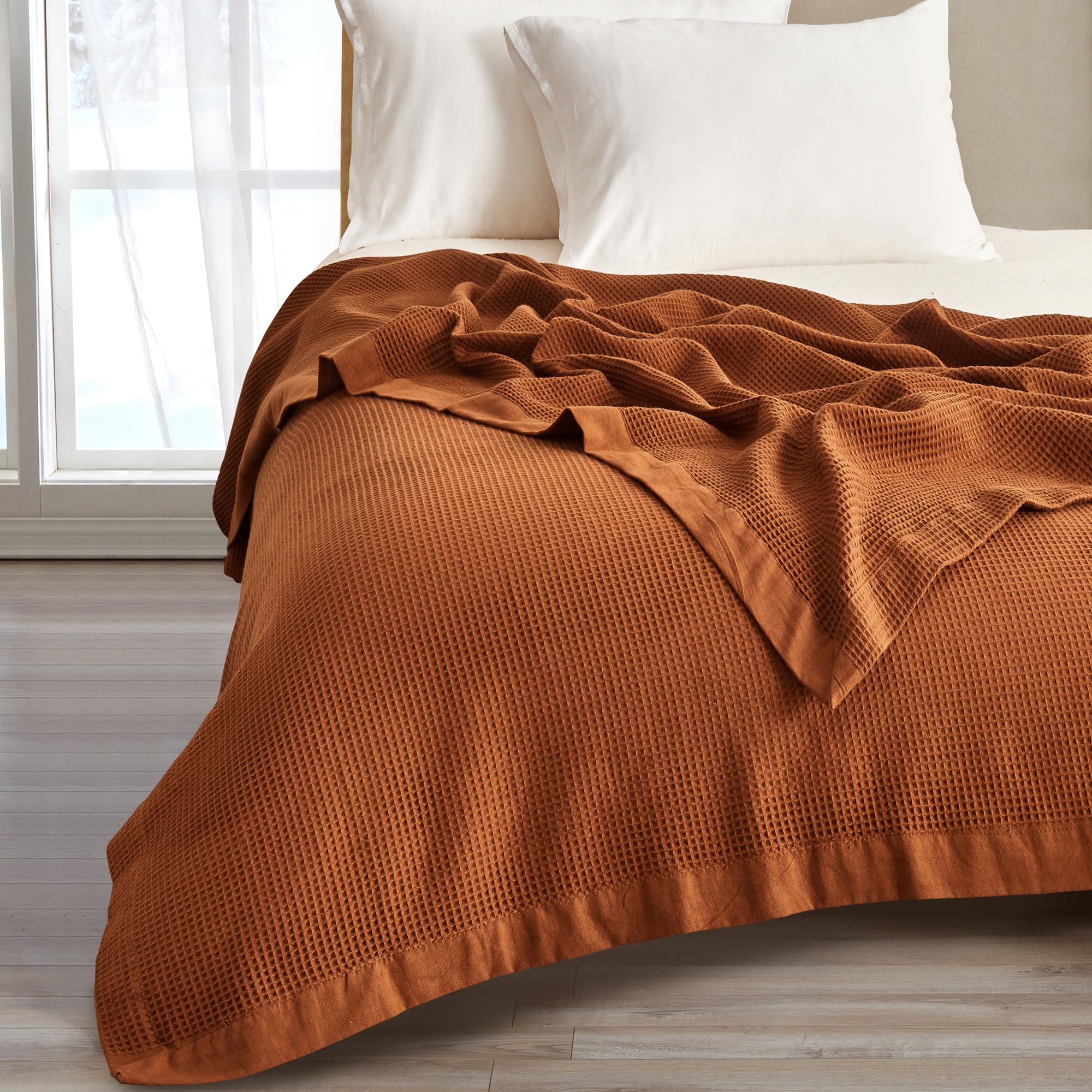 Classic Cotton Bed Blanket for Year-Round Comfort